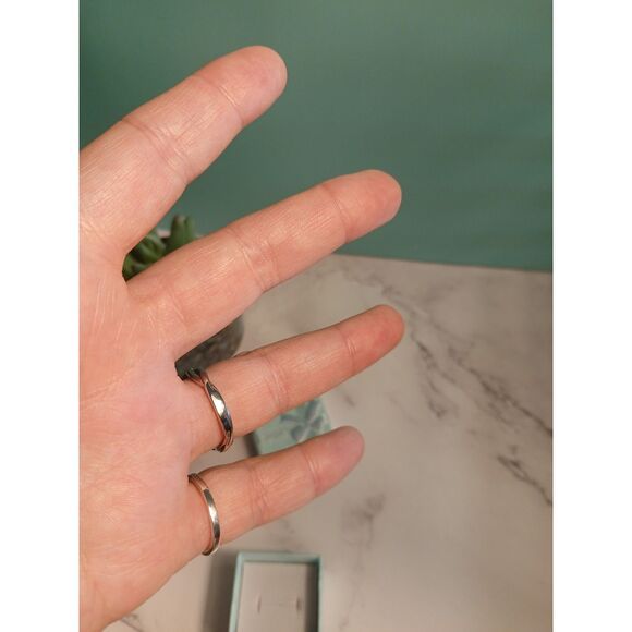 18K White Gold Plated Princess-Cut Moissanite Twisted Vine Ring – High Sparkle - Picture 8 of 12